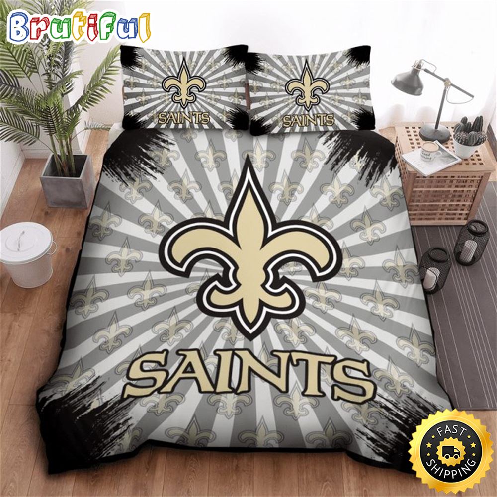 NFL New Orleans Saints Big Logo Highlight Bedding Set