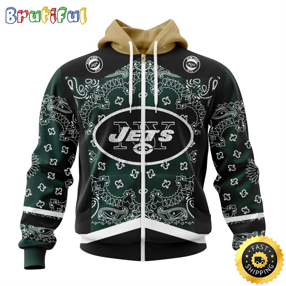 NFL New York Jets All Over Print Zip Hoodie 3D Specialized Classic Style Unisex Hoodie