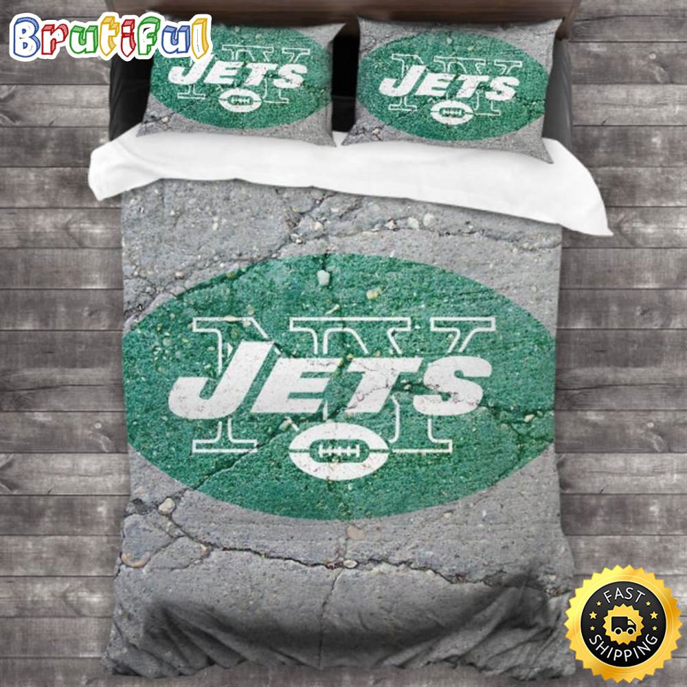 NFL New York Jets Grey Green Bedding Set