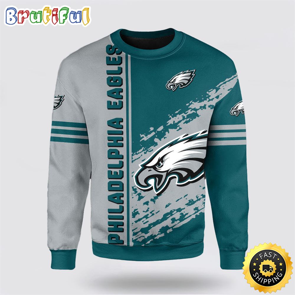 NFL Philadelphia Eagles Crewneck Sweatshirt For Football Fans