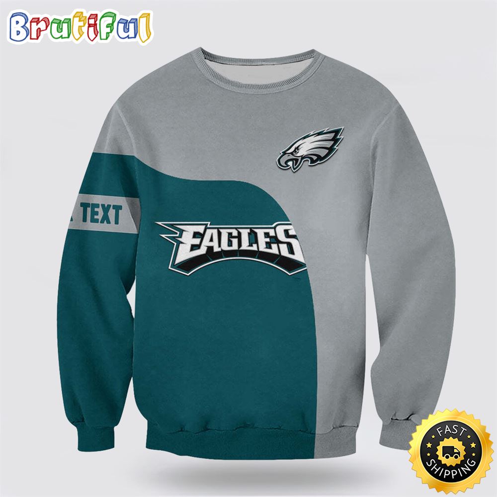 NFL Philadelphia Eagles Crewneck Sweatshirt For Hot Fans