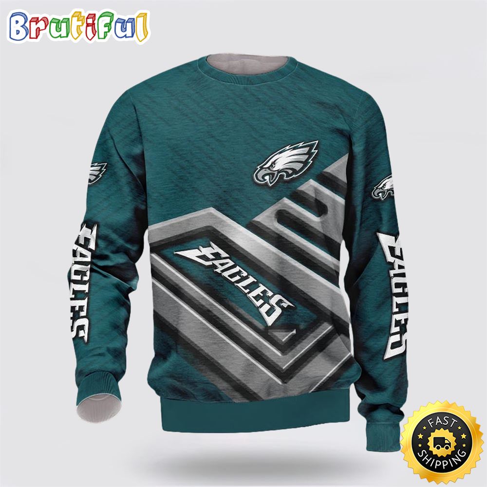NFL Philadelphia Eagles Crewneck Sweatshirt Show Team Spirit