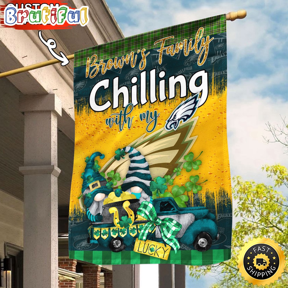 NFL Philadelphia Eagles Garden Flag Patricks Day Flag Design