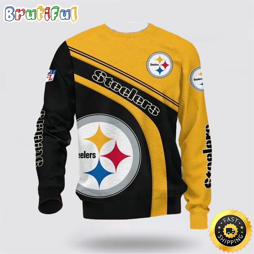NFL Pittsburgh Steelers Crewneck Sweatshirt For Hot Fans