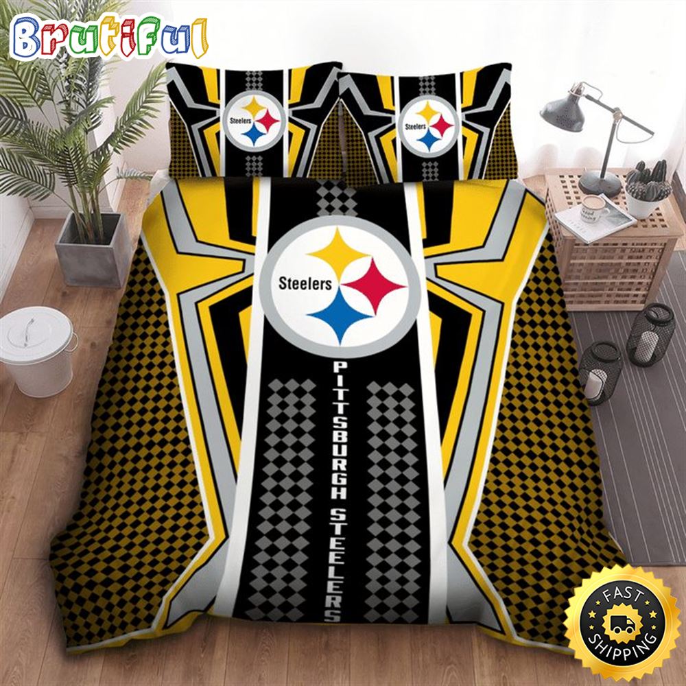 NFL Pittsburgh Steelers Golden Spider Man Bedding Set