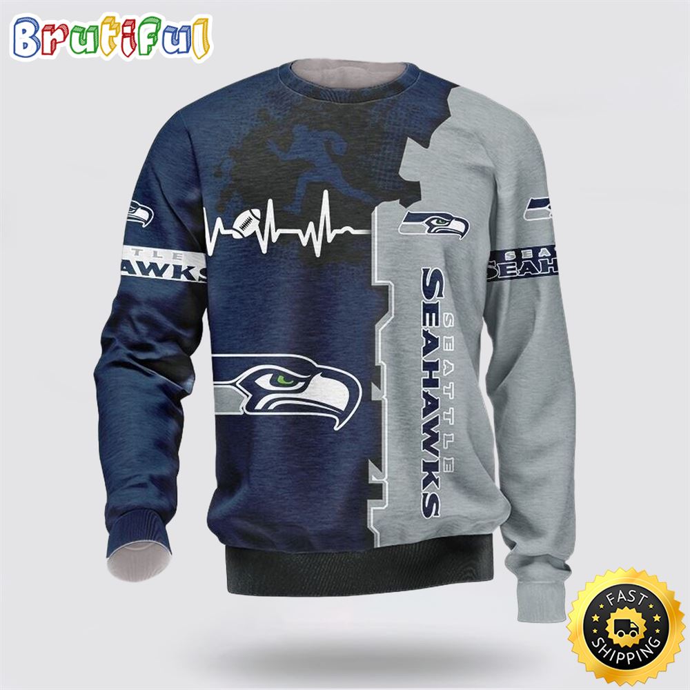 NFL Seattle Seahawks Crewneck Sweatshirt For Hot Fans