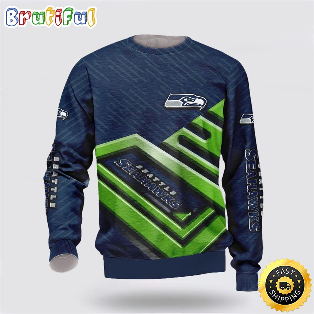 NFL Seattle Seahawks Crewneck Sweatshirt Show Team Spirit