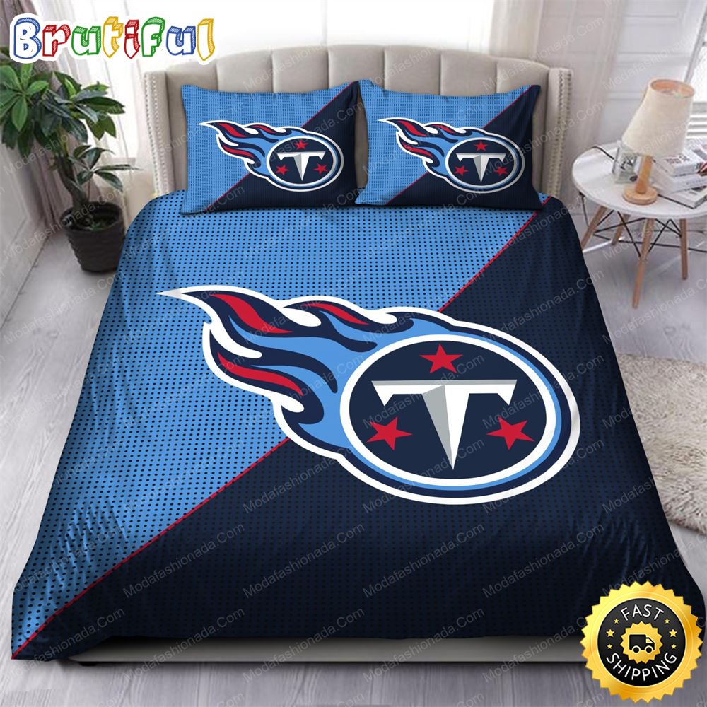 NFL Tennessee Titans Navy Blue Bedding Set