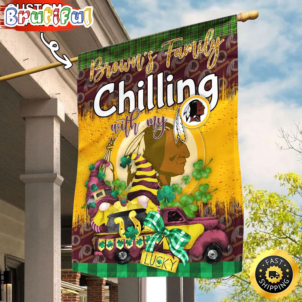 NFL Washington Redskins Garden Flag Patricks Day Flag Design