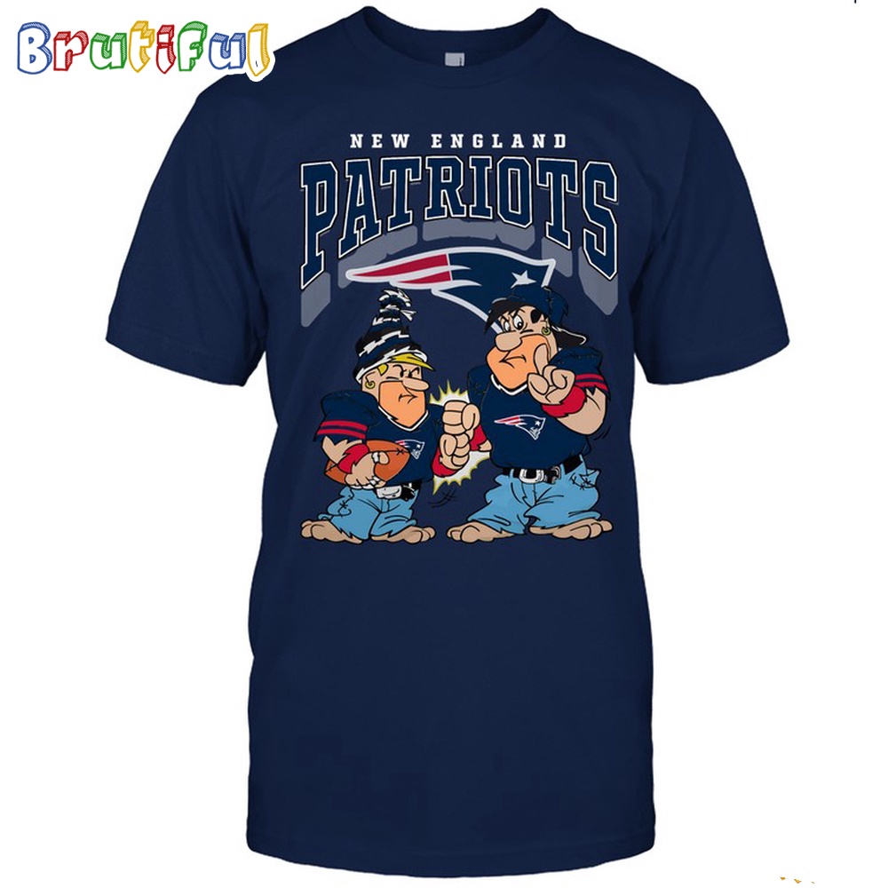 New England Patriots Flintstones Football T Shirt, NFL Football Flintstones Shirt
