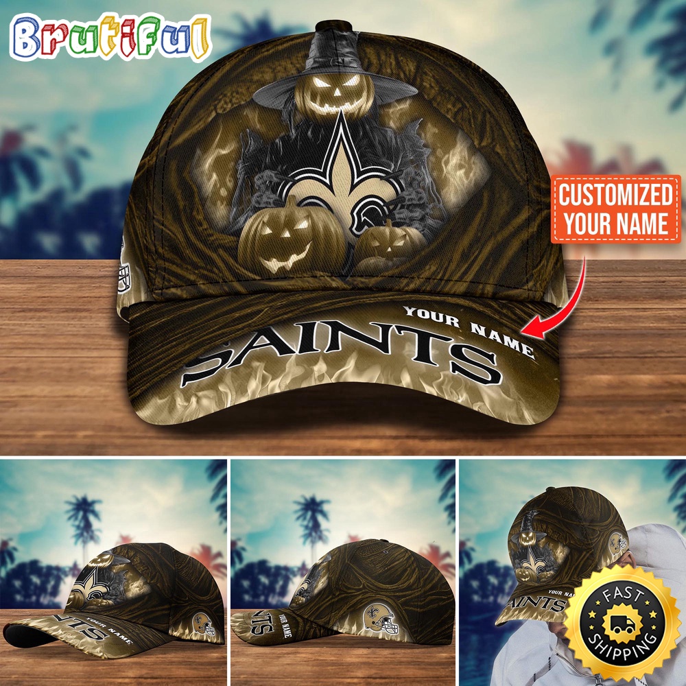 New Orleans Saints Baseball Cap Halloween Custom Cap For Fans