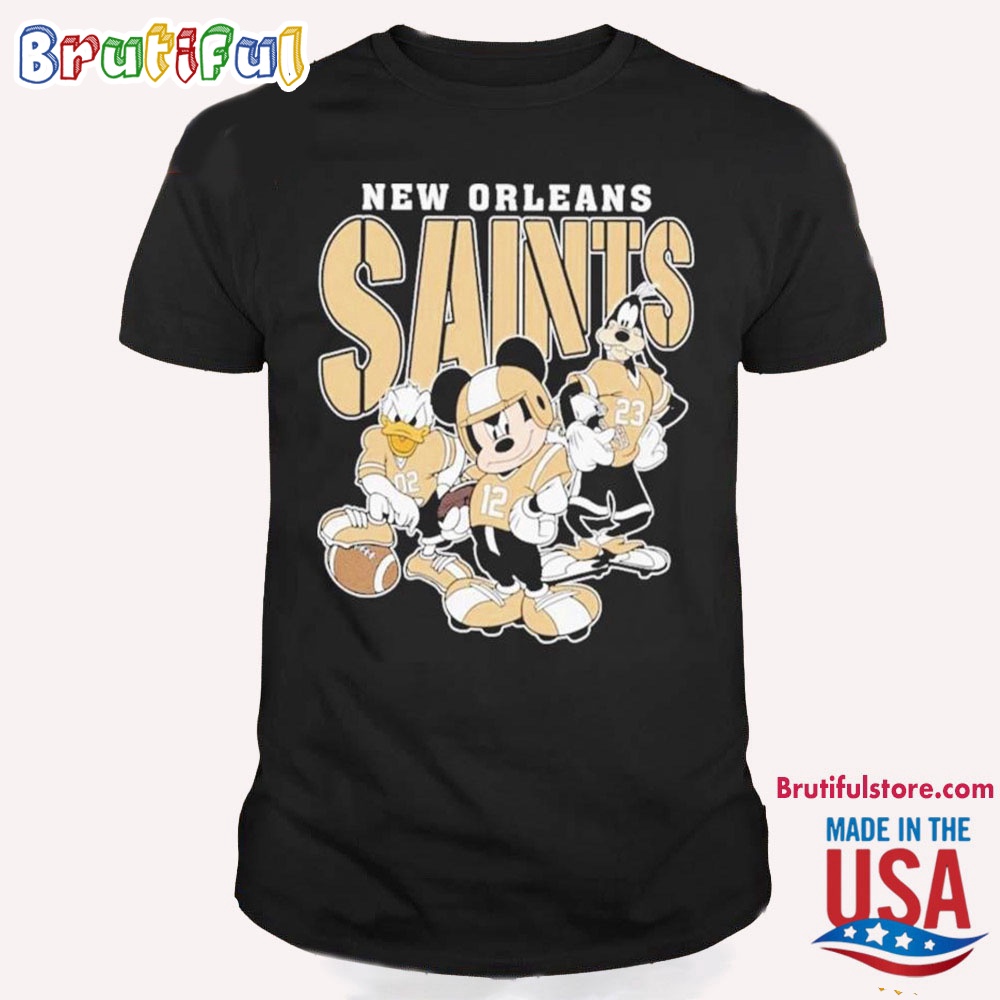 New Orleans Saints Mickey Donald Duck And Goofy, New Orleans Saints Football Team 2024 Shirt