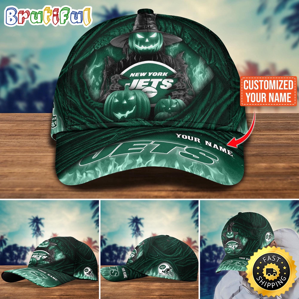 New York Jets Baseball Cap Halloween Custom Cap For Fans