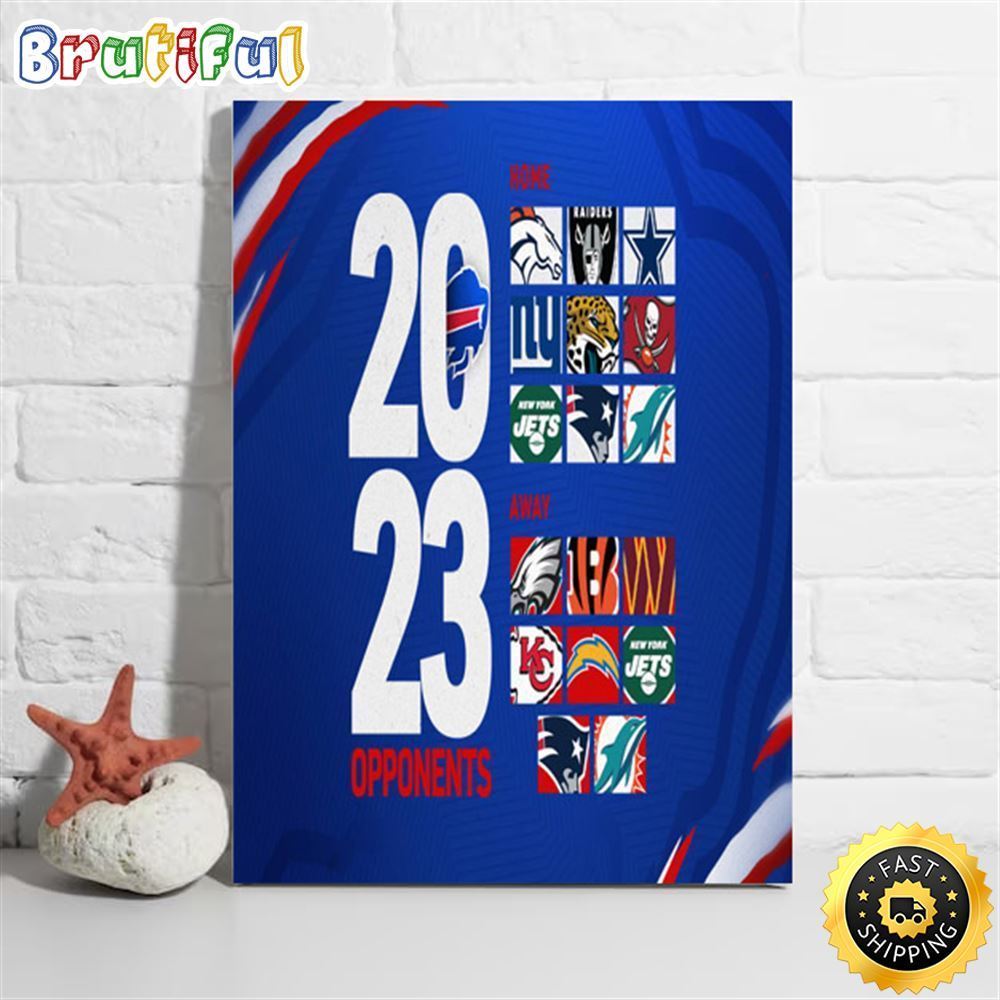 Nfl Buffalo Bills 2023 Opponents Season Poster