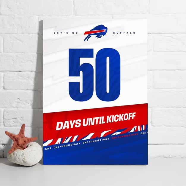 Nfl Buffalo Bills Days Until Kickoff 2023 Poster
