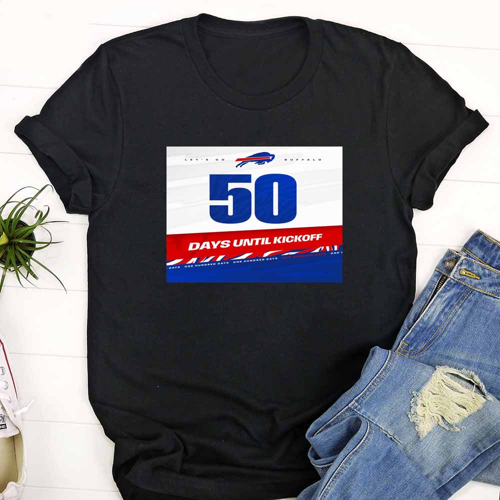 Nfl Buffalo Bills Days Until Kickoff 2023 T Shirt