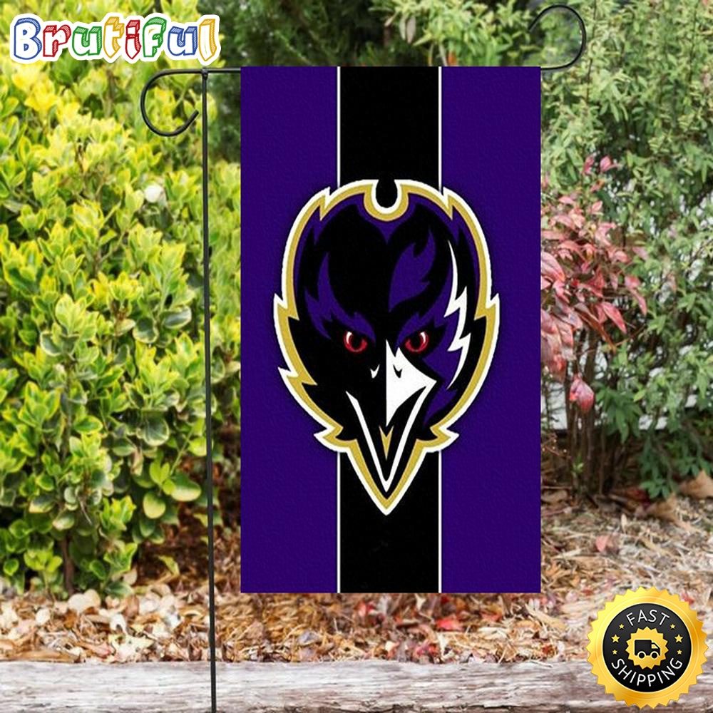 Nfl Garden Flags Baltimore Ravens Logo12 Double Sided Printing Garden Flag Ravens Garden Flags