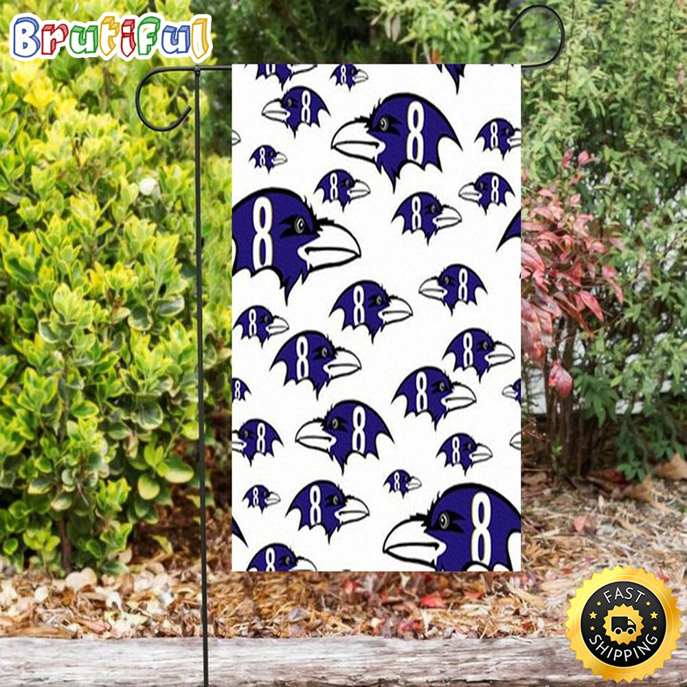 Nfl Garden Flags Baltimore Ravens Logo22 Double Sided Printing Garden Flag Ravens Garden Flags