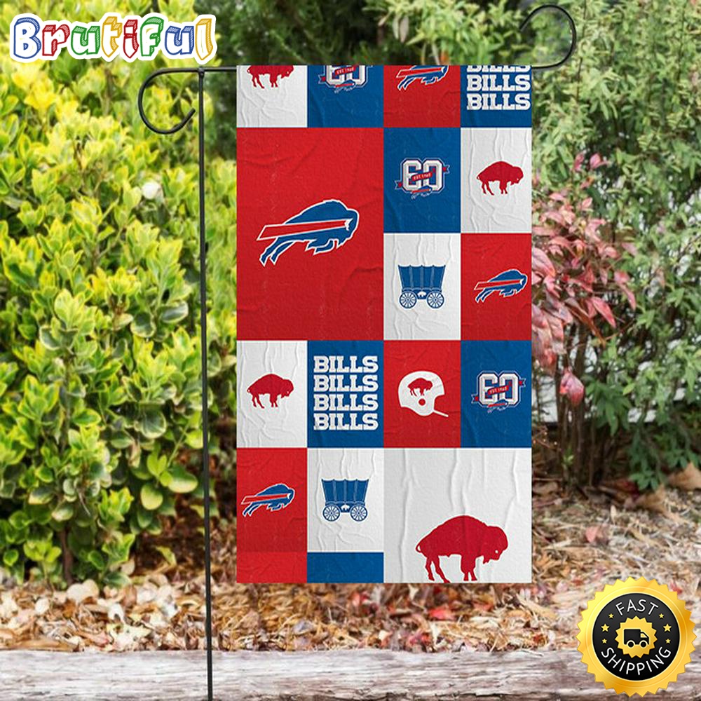 Nfl Garden Flags Buffalo Bills Logo v24 Double Sided Printing Garden Flag Bills Garden Flags