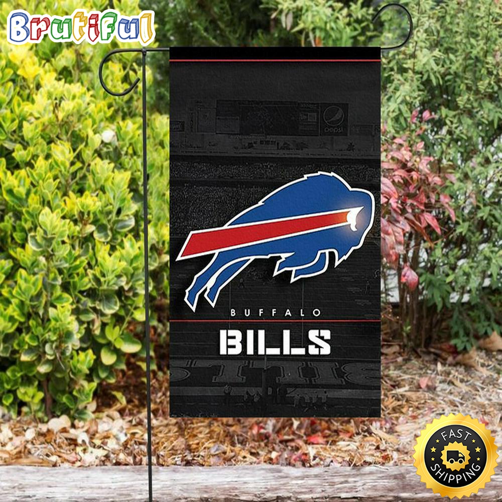 Nfl Garden Flags Buffalo Bills Stadium Black White Double Sided Printing Garden Flag Bills Garden Flags