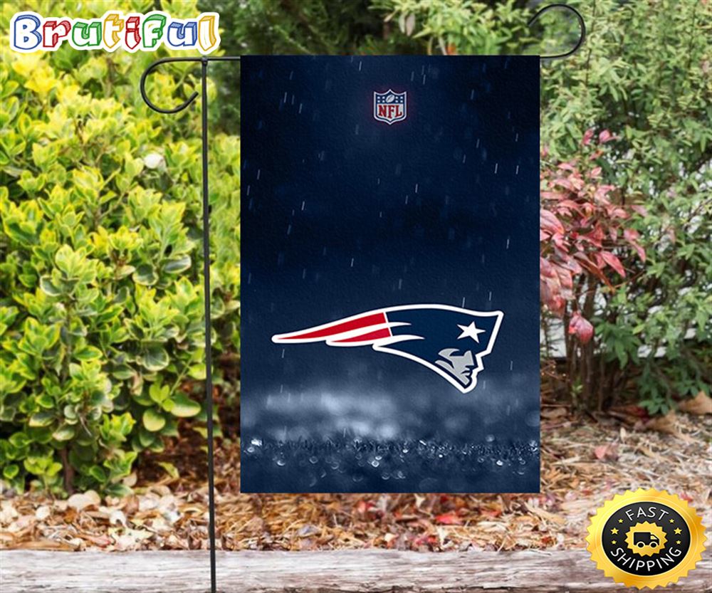 Nfl Garden Flags New England Patriots Raining Double Sided Printing Garden Flag Patriot Garden Flags