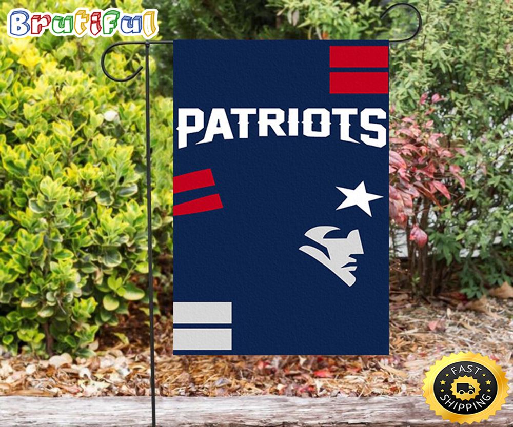 Nfl Garden Flags New England Patriots White Face Double Sided Printing Garden Flag Patriot Garden Flags