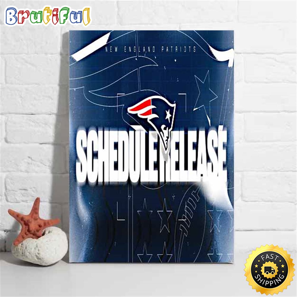 Nfl New England Patriots 2023 Schedule Release Poster