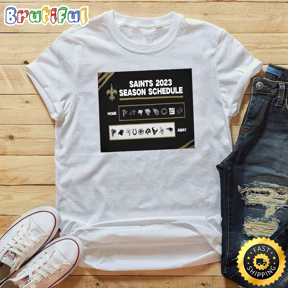 Nfl New Orleans Saints 2023 Season Schedule T Shirt