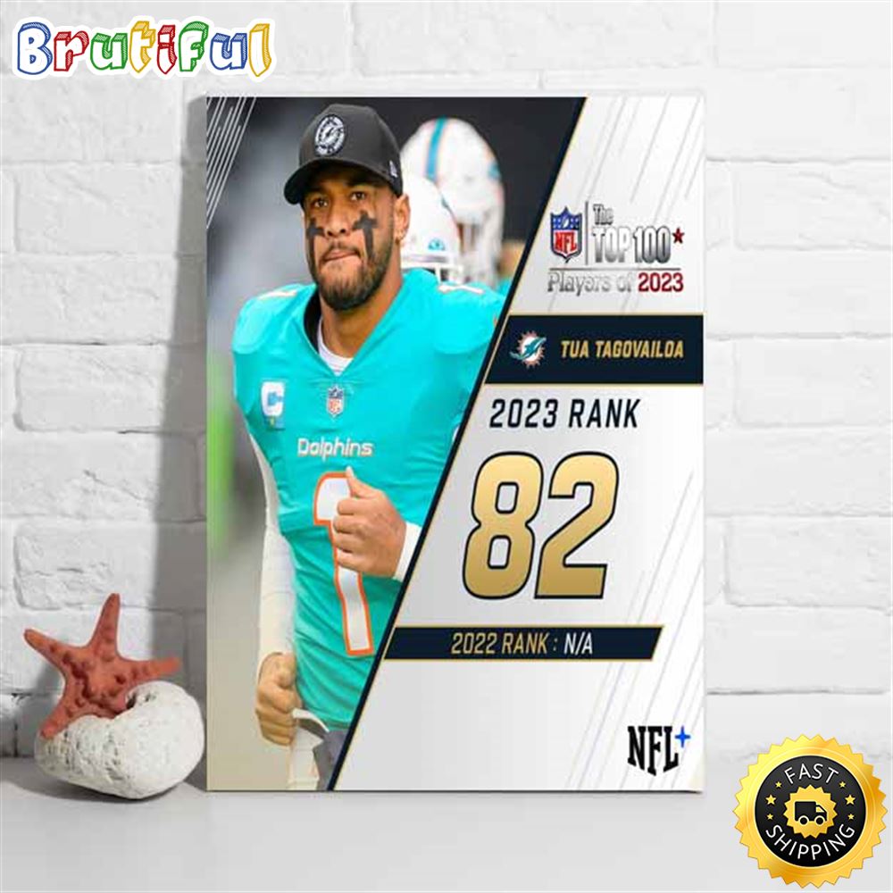 Nfl The Top 100 Players Of 2023 Miami Dolphins Tua Tagovailoa Poster