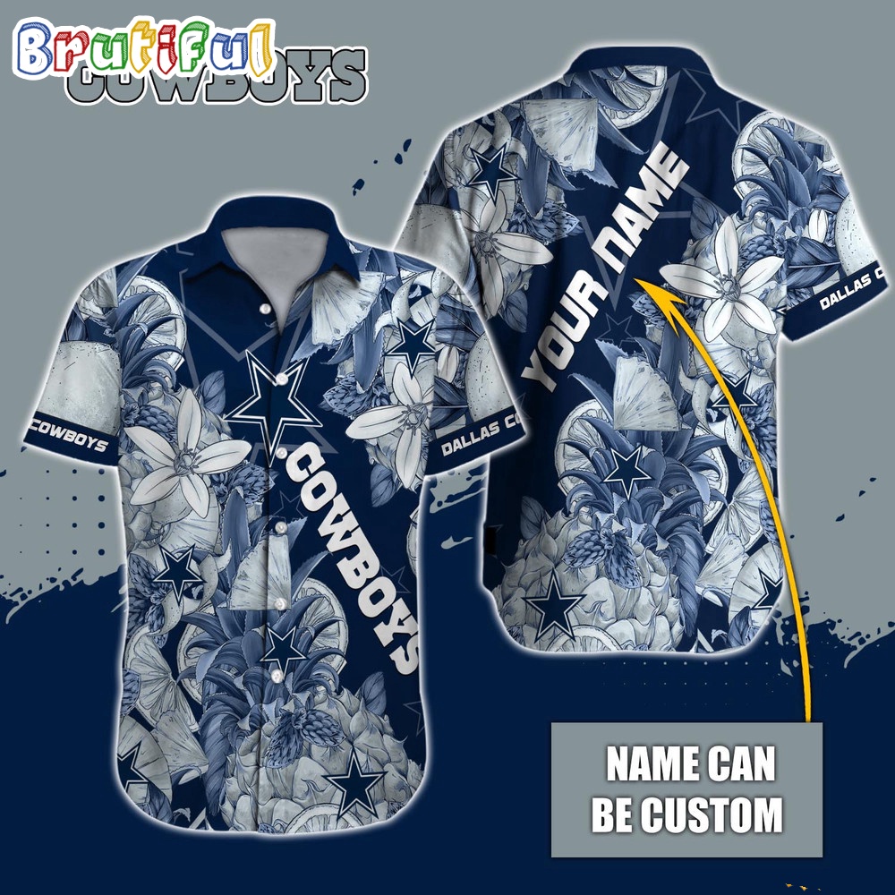 Personalized NFL Dallas Cowboys Hawaiian Shirt Special Tropical Fruit Aloha Shirt