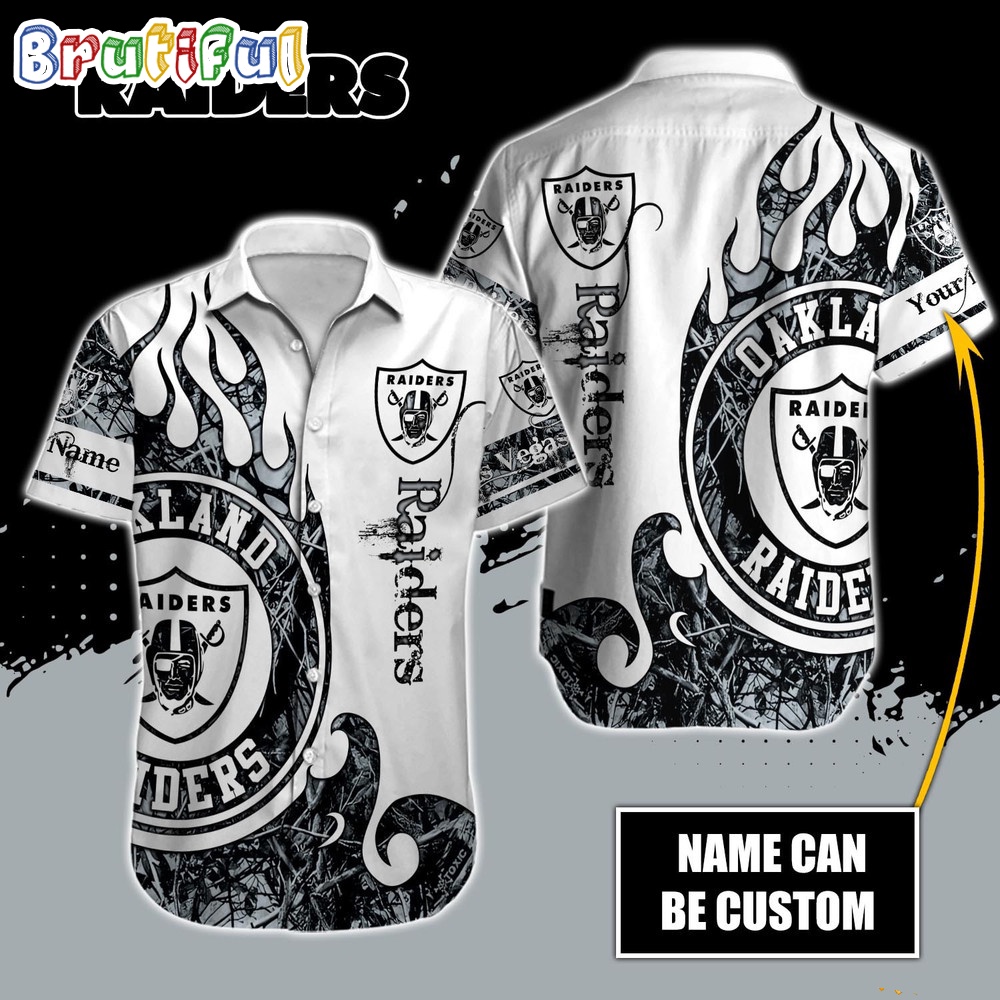 Personalized NFL Las Vegas Raiders Hawaiian Shirt Special Realtree Hunting Design Aloha Shirt