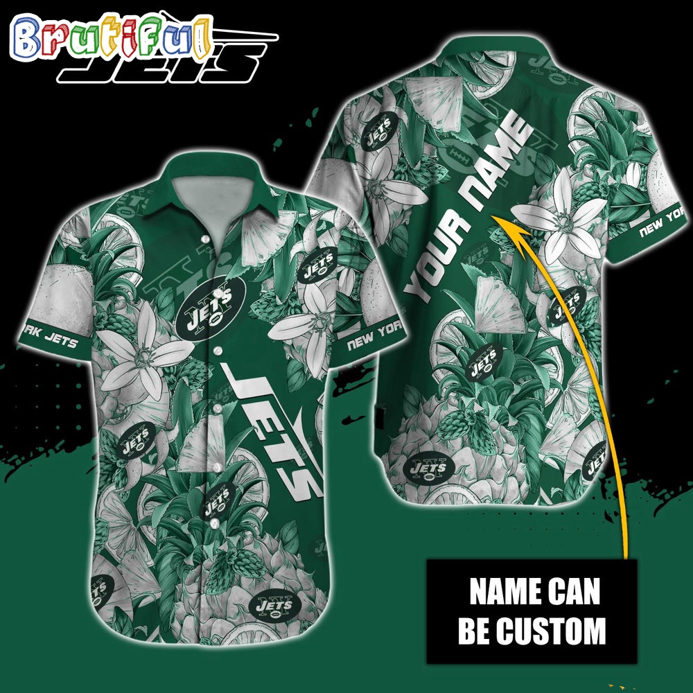 Personalized NFL New York Jets Hawaiian Shirt Special Tropical Fruit Aloha Shirt