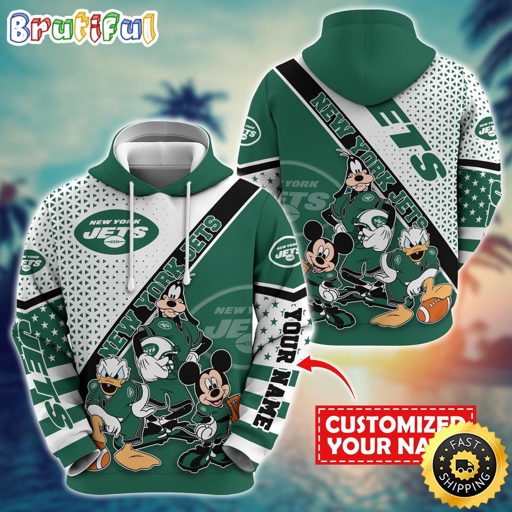 Personalized NFL New York Jets Hoodie Character Cartoon Movie Unisex Hoodie