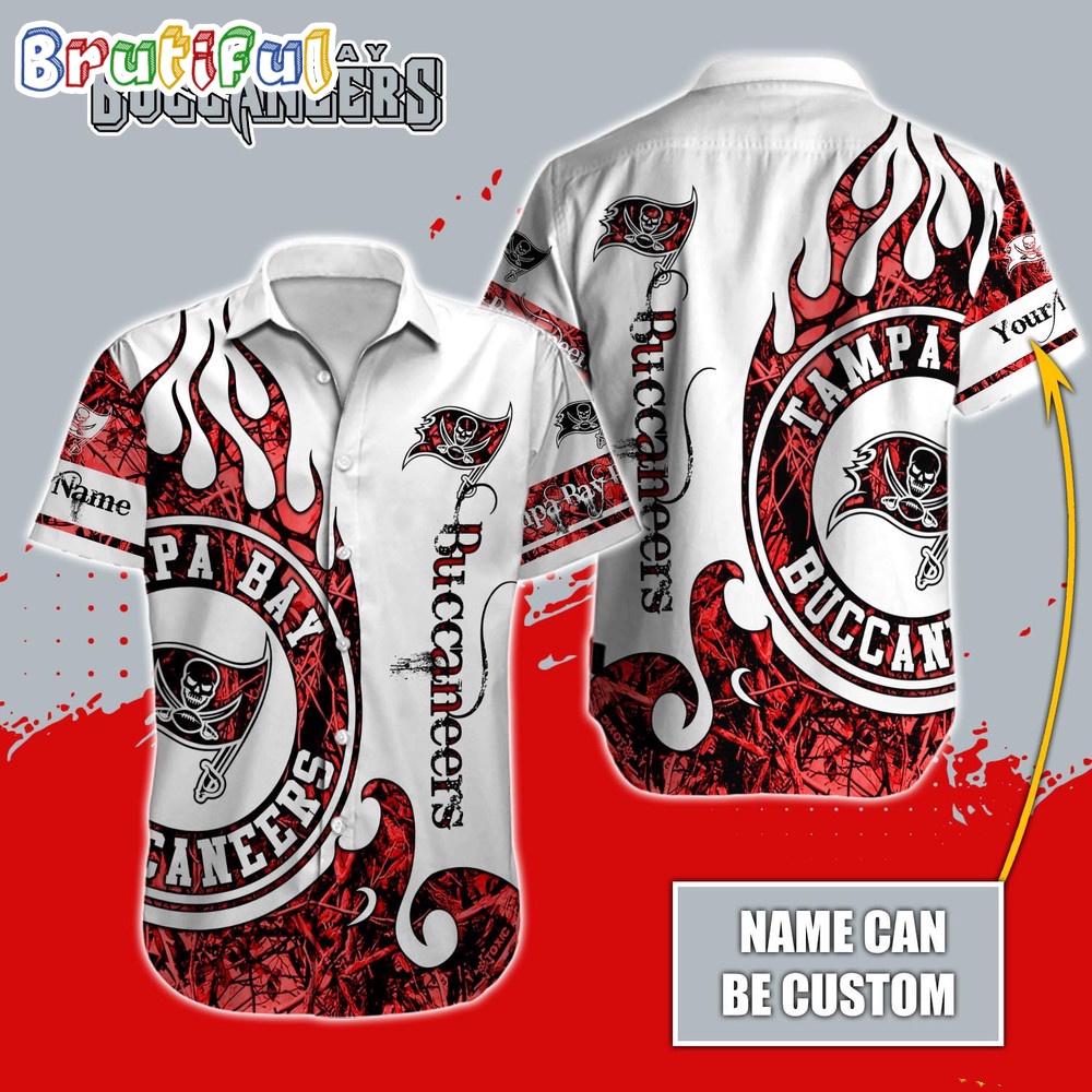 Personalized NFL Tampa Bay Buccaneers Hawaiian Shirt Special Realtree Hunting Design Aloha Shirt