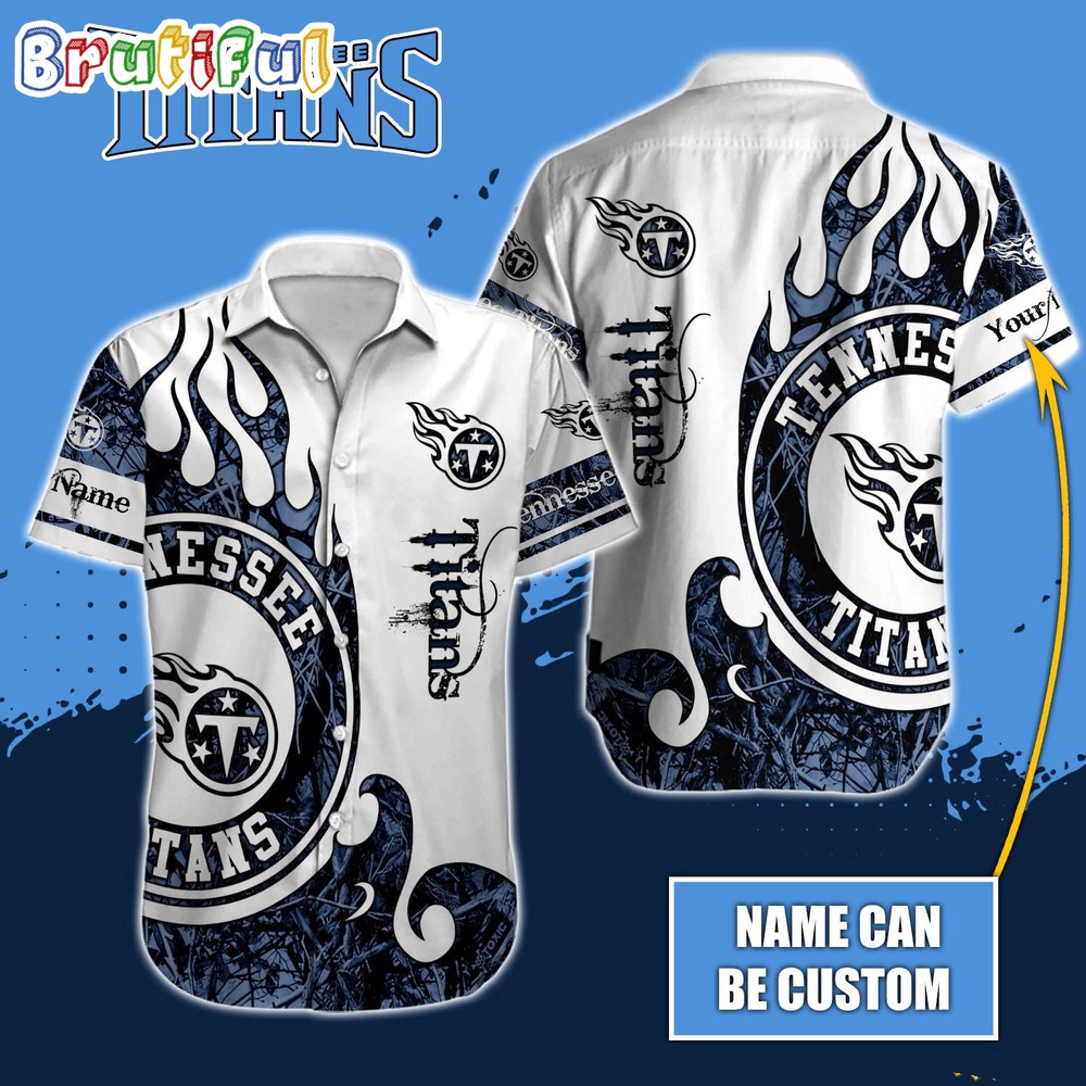 Personalized NFL Tennessee Titans Hawaiian Shirt Special Realtree Hunting Design Aloha Shirt