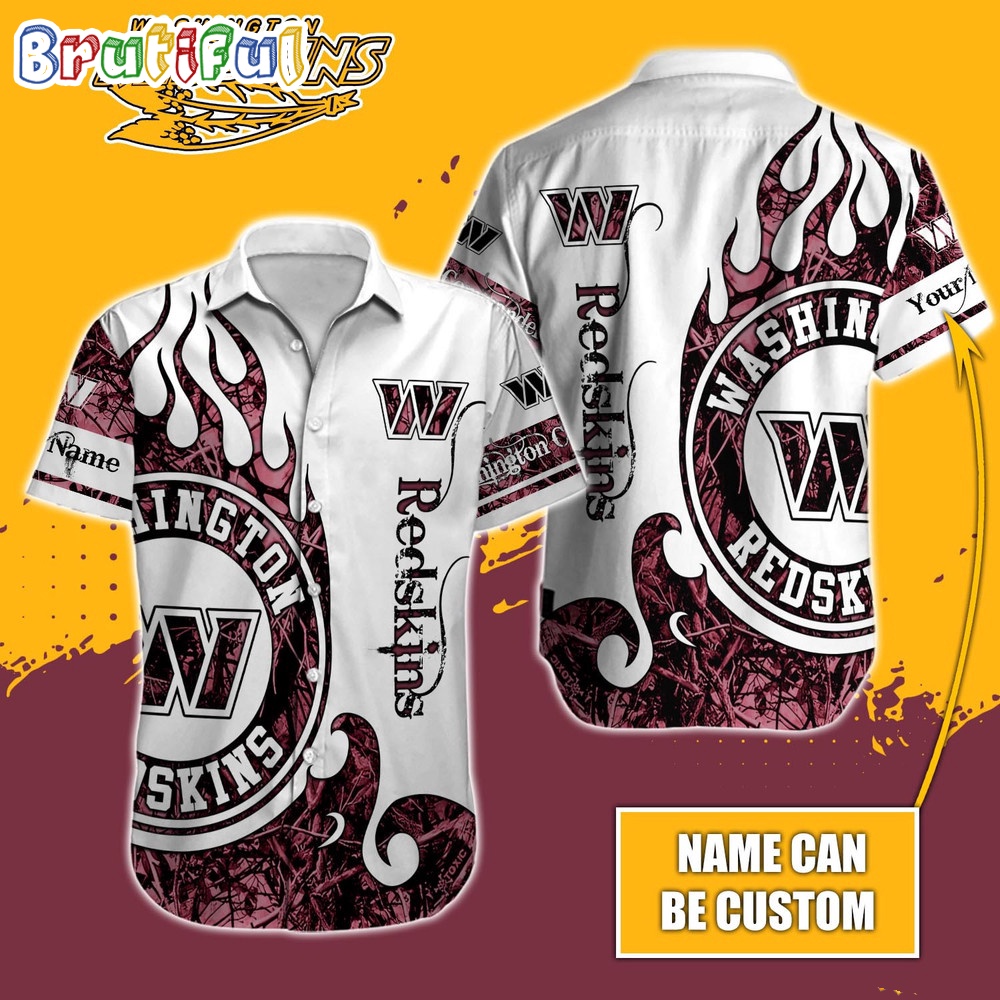 Personalized NFL Washington Commanders Hawaiian Shirt Special Realtree Hunting Design Aloha Shirt