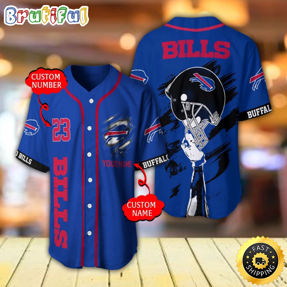 Personalized NFL Buffalo Bills Baseball Jersey Classic Baseball Jerseys