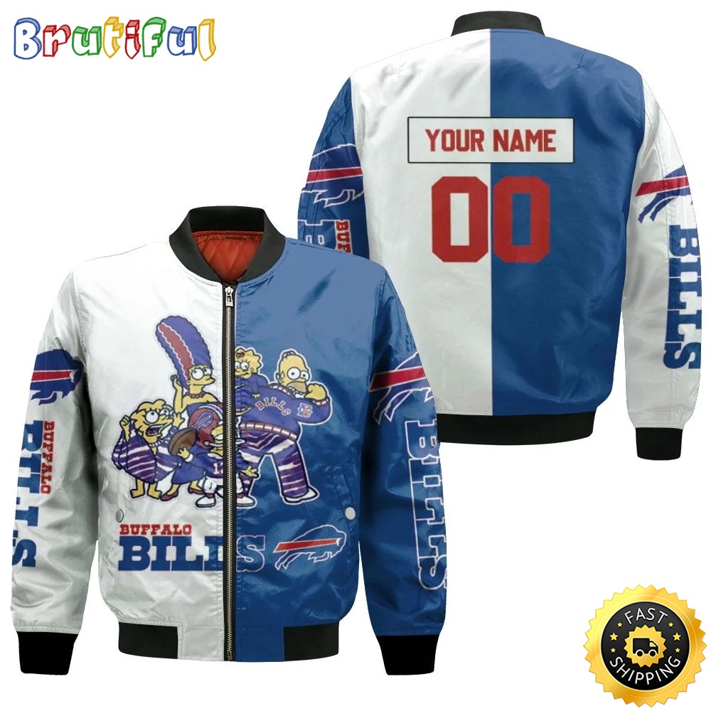 Personalized NFL Buffalo Bills Bomber Jacket Classic Bomber Style