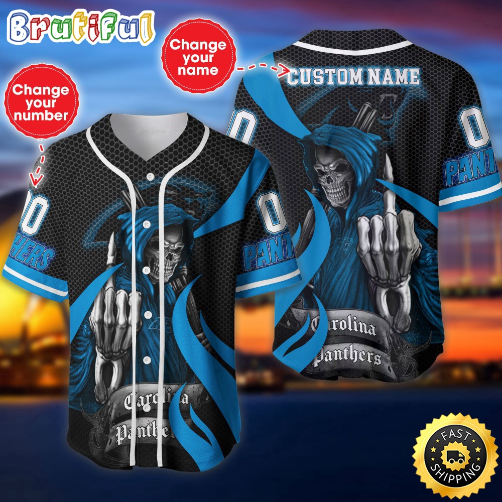 Personalized NFL Carolina Panthers Baseball Jersey Iconic Baseball Wear