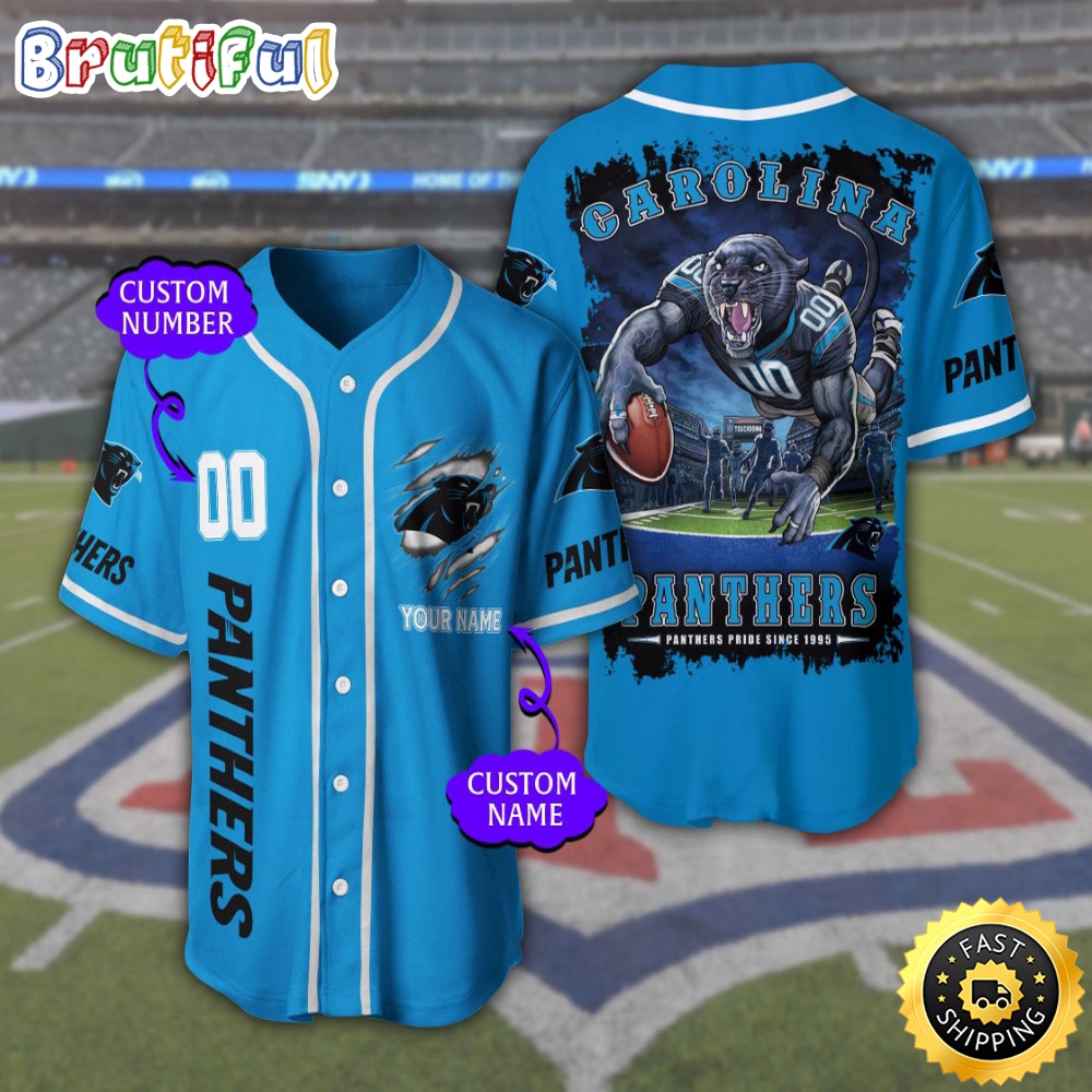 Personalized NFL Carolina Panthers Baseball Jersey Tradition in Jerseys
