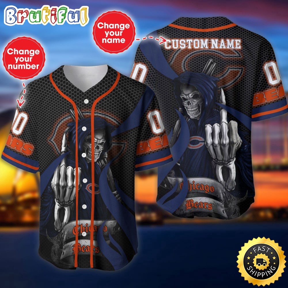 Personalized NFL Chicago Bears Baseball Jersey Tradition in Jerseys