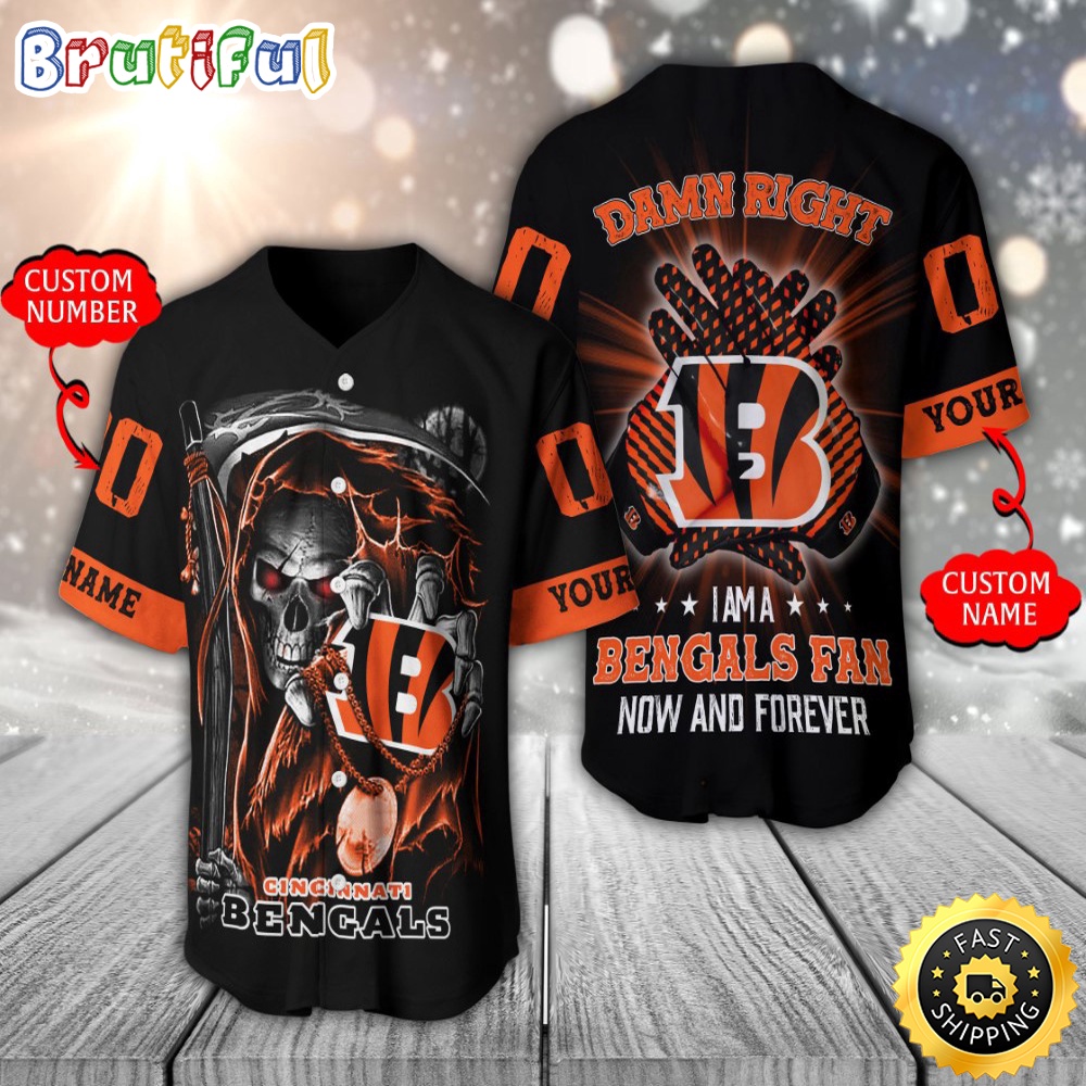 Personalized NFL Cincinnati Bengals Baseball Jersey Classic Baseball Jerseys