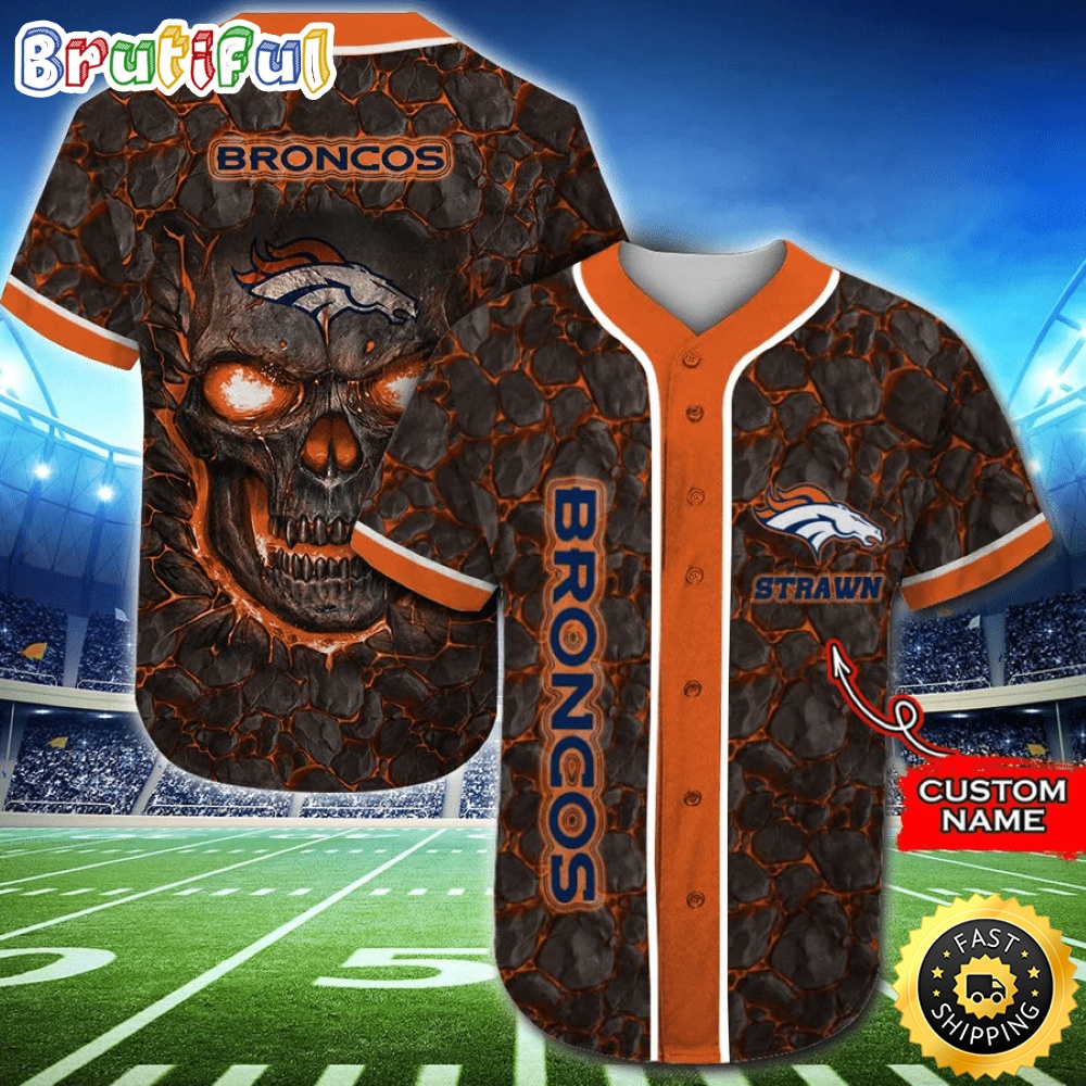 Personalized NFL Denver Broncos Baseball Jersey Dynamic Team Shirts