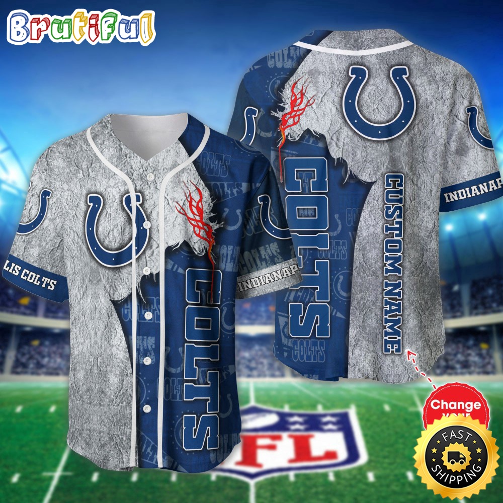 Personalized NFL Indianapolis Colts Baseball Jersey Authentic Baseball Attire