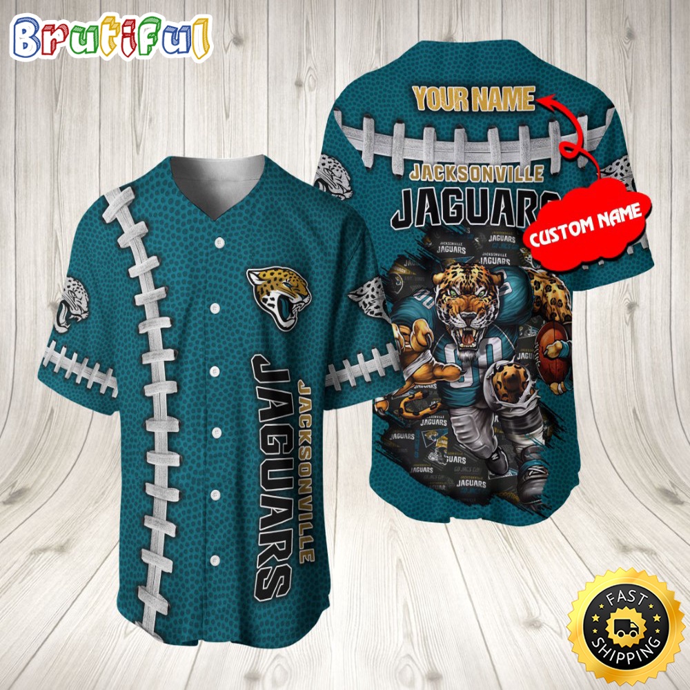 Personalized NFL Jacksonville Jaguars Baseball Jersey Stylish Baseball Tops