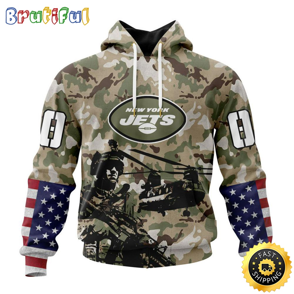 Personalized NFL New York Jets Hoodie Special Salute To Service Design 3D Hoodie Unisex Hoodie