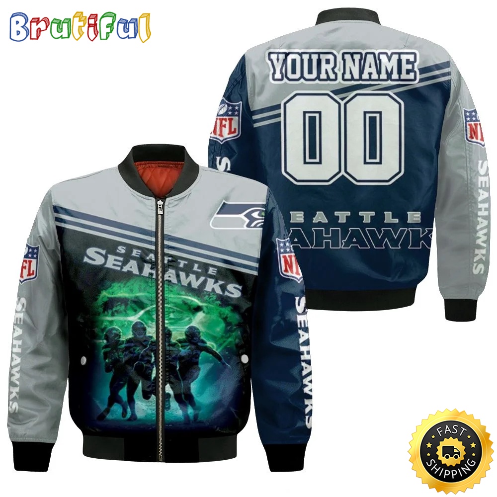 Personalized NFL Seattle Seahawks Bomber Jacket Legend Players