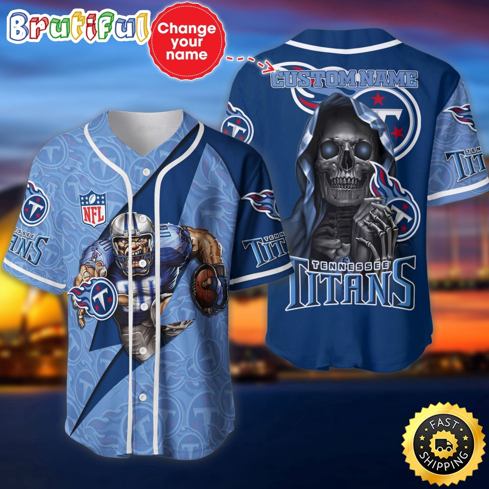 Personalized NFL Tennessee Titans Baseball Jersey Athletic Team Shirts