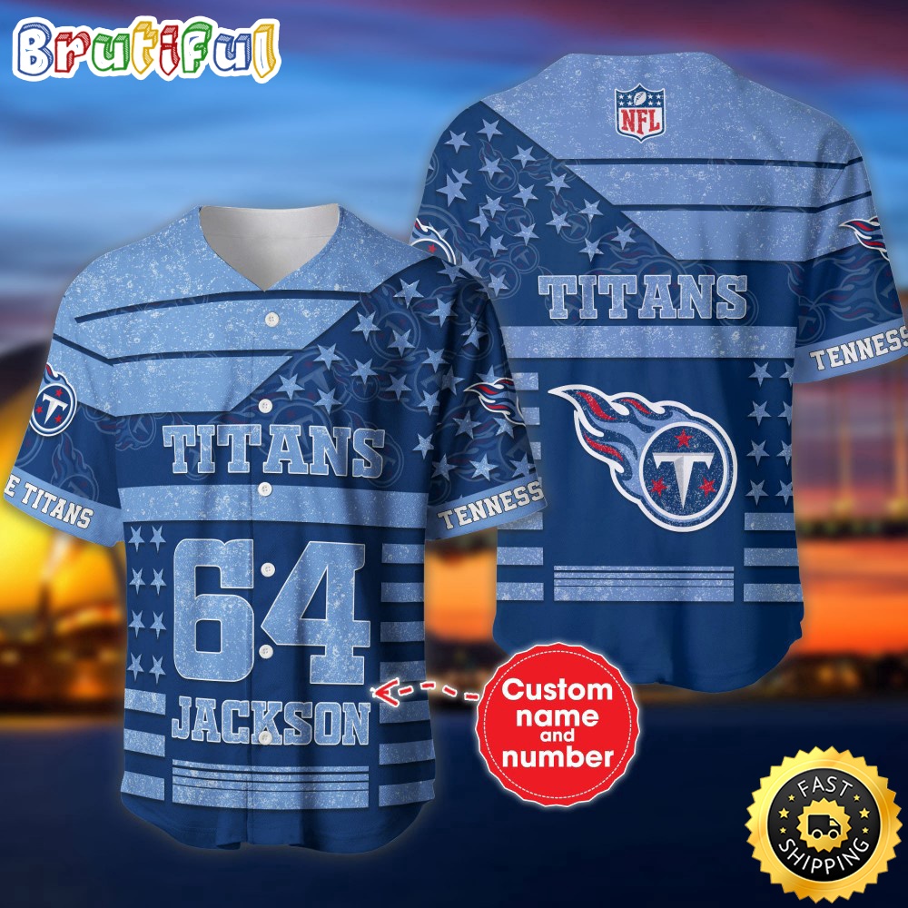 Personalized NFL Tennessee Titans Baseball Jersey Dynamic Team Shirts