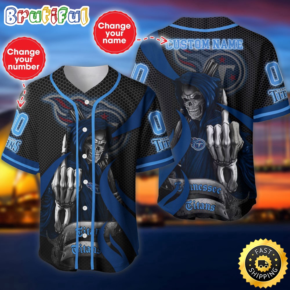 Personalized NFL Tennessee Titans Baseball Jersey Sportswear Tops